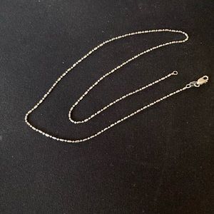 14k White Gold 16” chain